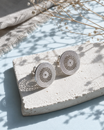 Load image into Gallery viewer, Aros Disco filigrana plata 1cm. Lo vi lo amé lo traje Colombia