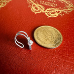 Load image into Gallery viewer, Aro cuff filigrana trébol de plata. Lo vi lo amé lo traje Colombia