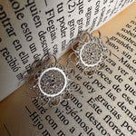 Load image into Gallery viewer, Aro círculo encaje filigrana plata. Lo vi lo amé lo traje Colombia