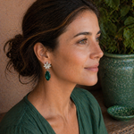 Load image into Gallery viewer, Aros Ensamblaje 120. Cristal Verde Esmeralda