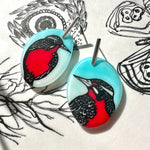 Load image into Gallery viewer, Aros Retratos de Loicas y Plata