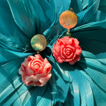 Load image into Gallery viewer, Aros Rosa Coral Dorado