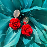 Load image into Gallery viewer, Aros Rosa Óvalo Plata