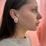 Load image into Gallery viewer, Aros Boca de Coral. Plata Negra