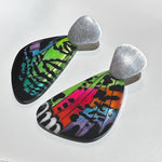 Load image into Gallery viewer, Aros Alas Mariposa Atardecer de Madagascar con Uñeta de Plata