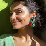 Load image into Gallery viewer, Aros Ilustración Mariposa Callithea XL