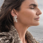 Load image into Gallery viewer, Silver stick hoops