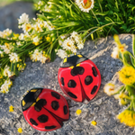 Load image into Gallery viewer, Medium Chinita Illustration Hoops with pin