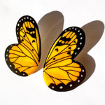 Load image into Gallery viewer, Aros Ilustración Mariposa Amarilla Acraea Issoria XL