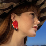 Load image into Gallery viewer, Hoops Illustration Monarch Butterfly Wings with pin