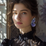 Load image into Gallery viewer, Tatochila XL Butterfly Half Illustration Hoops with pin