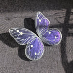 Load image into Gallery viewer, Tatochila XL Butterfly Half Illustration Hoops with pin