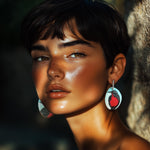 Load image into Gallery viewer, Aros Retratos de Loicas y Plata