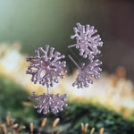 Load image into Gallery viewer, Lichen Coral Silver Hoops