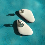 Load image into Gallery viewer, Illustration Mini Monarch Butterfly Wing Earrings