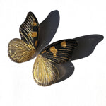 Load image into Gallery viewer, Preventa: Aros Ilustración Mariposa Argopteron Dorada XL. Envíos 1 octubre
