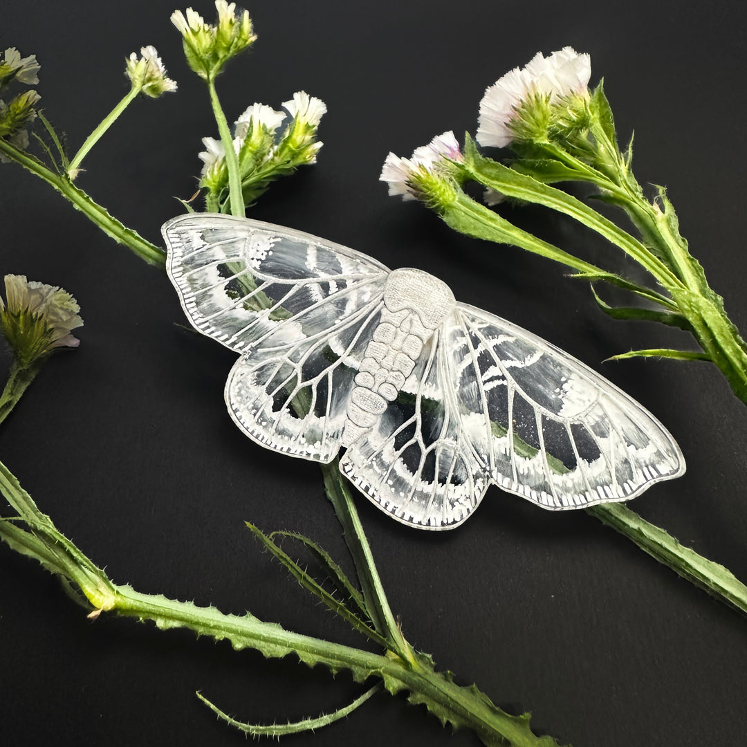 Prendedor Mariposa Encaje