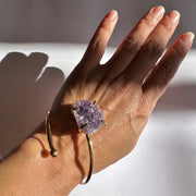 Brazalete Espiral Amatista y Baño Oro. Selecciones de viaje