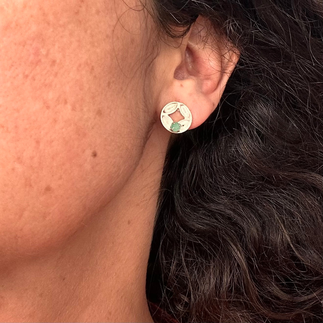 Aros esmeraldas y filigrana de plata 4. Lo vi lo amé lo traje Colombia