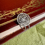Load image into Gallery viewer, Aro cuff filigrana disco de plata. Lo vi lo amé lo traje Colombia