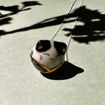 Load image into Gallery viewer, Collar Gato de la Fortuna Negro y Plata