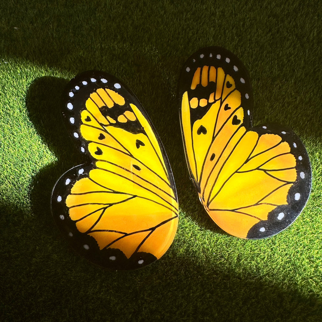 Aros Ilustración Mariposa Amarilla Acraea Issoria XL