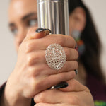 Load image into Gallery viewer, Anillo Gran Arrecife. Plata, ajustable
