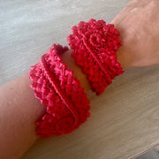 Brazalete Rojo en Palma de Iraca. Lo vi lo amé lo traje Colombia