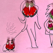 Aros Alita Mariposa Monarca con Pieza de Plata