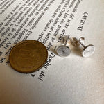 Load image into Gallery viewer, Aro mini círculo filigrana plata. Lo vi lo amé lo traje Colombia