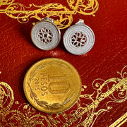 Aros círculo filigrana plata 1cm. Lo vi lo amé lo traje Colombia