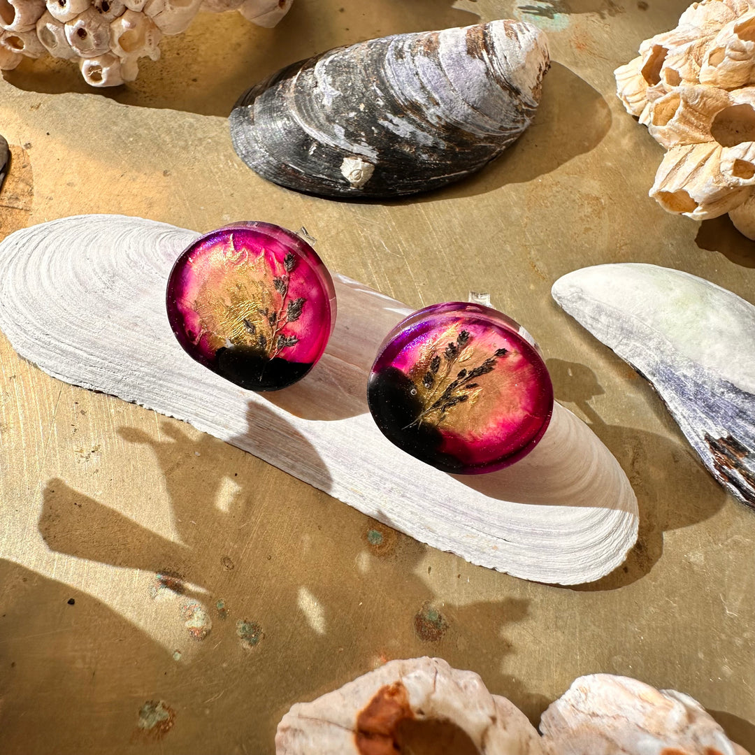 Aros Humedales Circulares Morados con pin