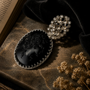 Colgante Camafeo Negro y plata 950