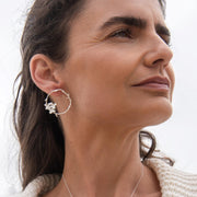 Aros Arcos Florales de Plata lo