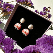 Aros Gato de la Fortuna Rosados y Plata