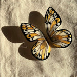 Load image into Gallery viewer, Tatochila XL Butterfly Half Illustration Hoops with pin
