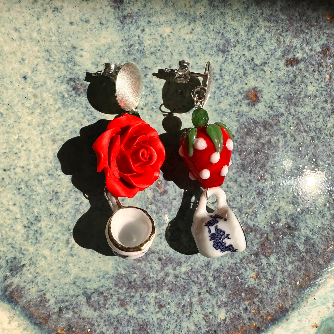 Aros Frutilla y tazas