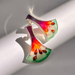 Load image into Gallery viewer, Small Fan Hoops. Central Valley Collection

