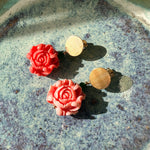 Load image into Gallery viewer, Aros Rosa Coral Dorado
