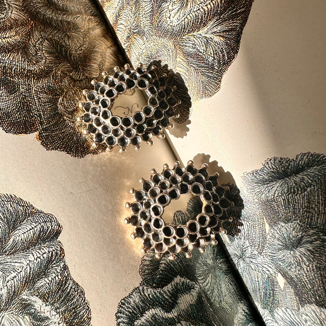 Aros Boca de Coral. Plata Negra