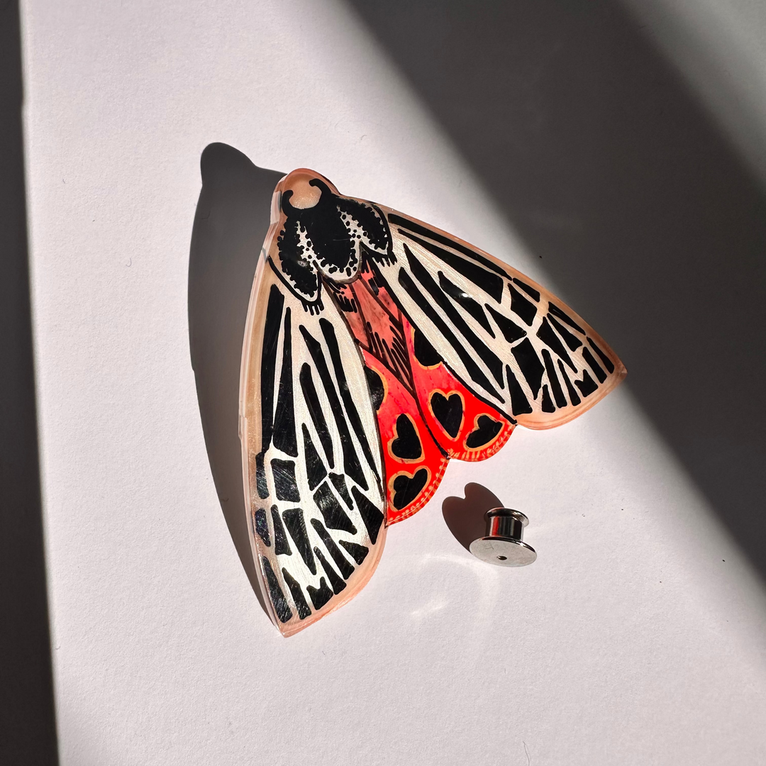 Prendedor Polilla Tigre