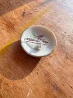 Load image into Gallery viewer, Aros solitario trepador cucharita de plata