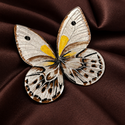 Aros Ilustración Mariposa Chilena plateada XL 7,5cm