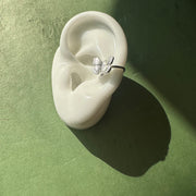 Cuff Mariposa Plata oreja derecha