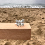 Load image into Gallery viewer, Silver Butterfly Cuff