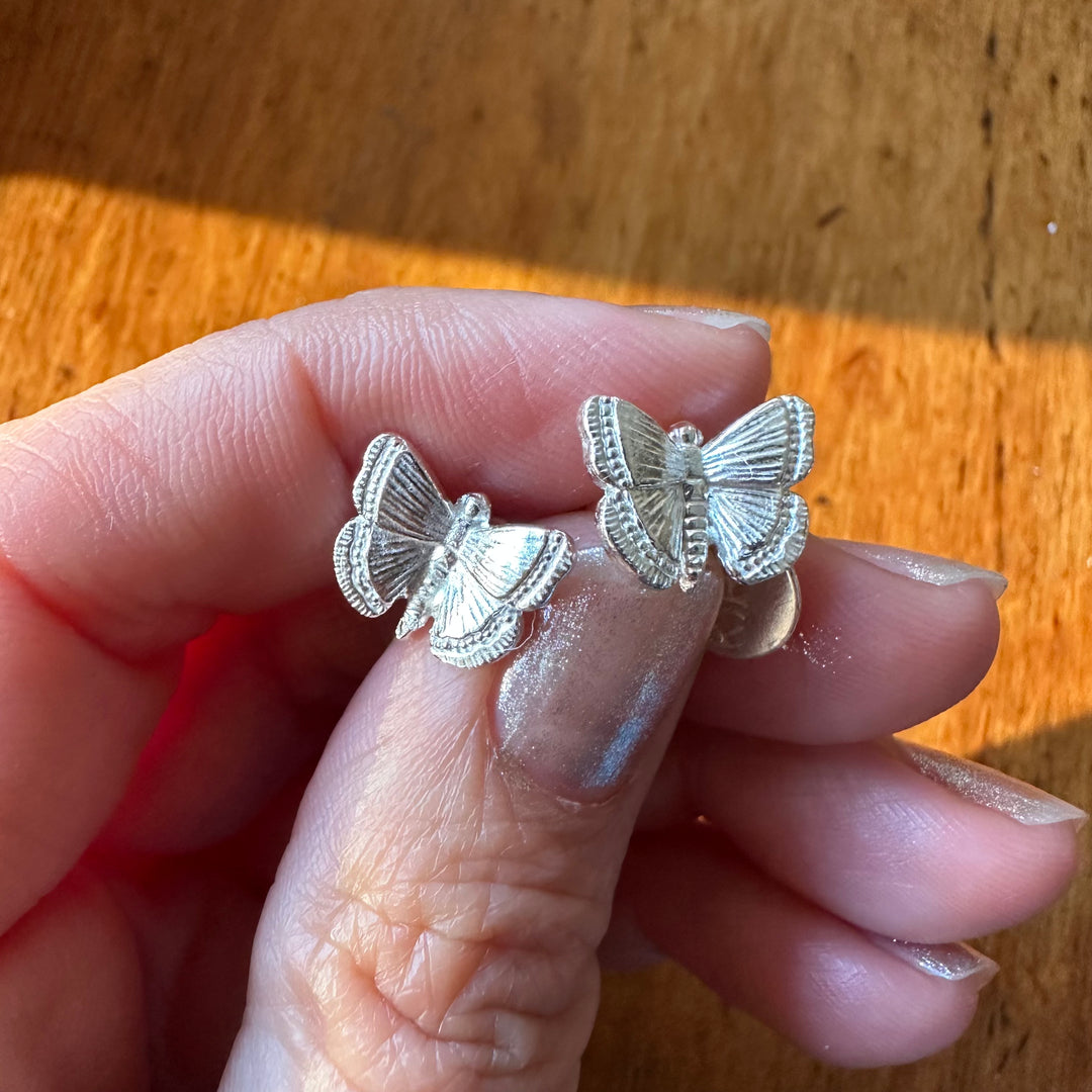 Silver Butterflies Earrings