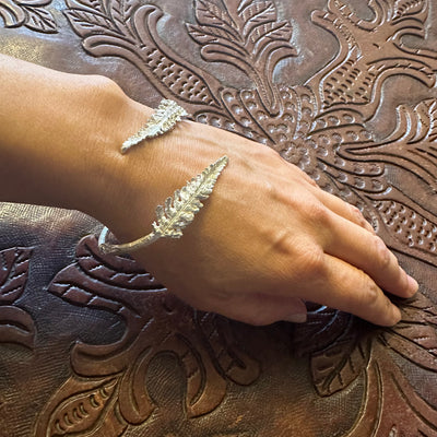 Brazalete Helechos Plata Talla S