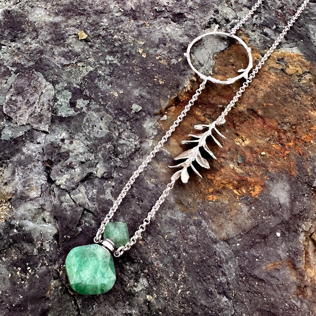 Amazonite perfume and silver garden. Only