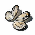 Load image into Gallery viewer, Half White Butterfly Illustration Hoops XL with pin