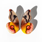 Load image into Gallery viewer, Hoops Illustration Half Butterfly Moth Owl with Pin